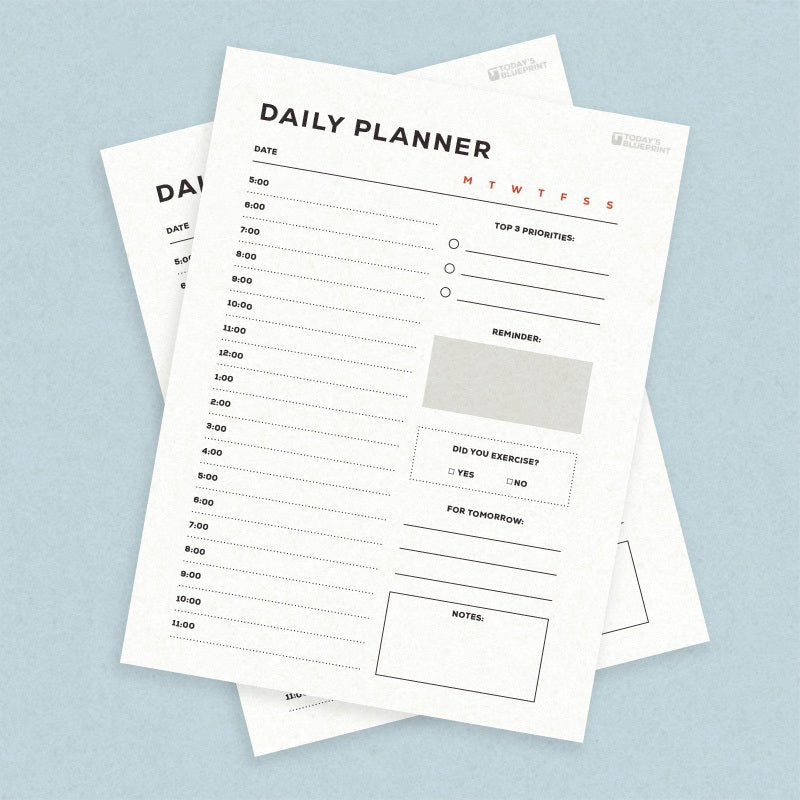 Daily Planner PDF - Today's Blueprint